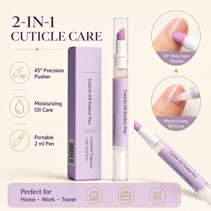 🔥Limited Time 50% OFF |RZXEA™ Cuticle Remover Pen Set with Cuticle Oil, Portable Cuticle Softener for Home DIY & Professional Nail Salon Manicure