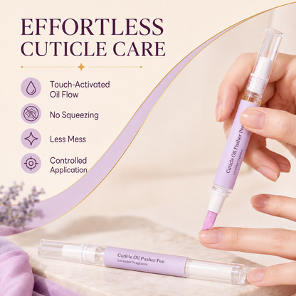 🔥Limited Time 50% OFF |RZXEA™ Cuticle Remover Pen Set with Cuticle Oil, Portable Cuticle Softener for Home DIY & Professional Nail Salon Manicure