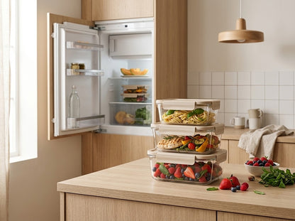 Leak-Proof Glass Food Storage Containers