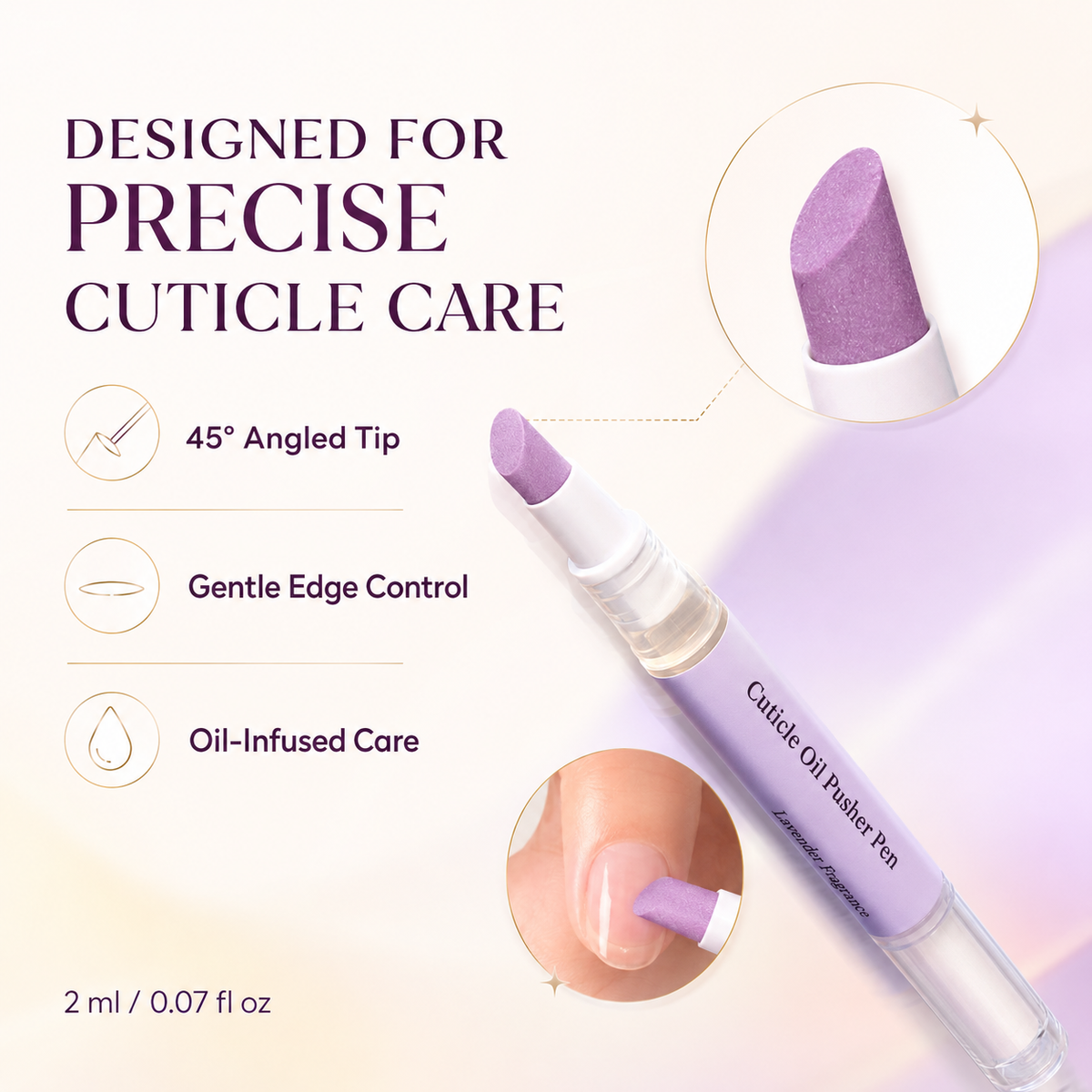 🔥Limited Time 50% OFF |RZXEA™ Cuticle Remover Pen Set with Cuticle Oil, Portable Cuticle Softener for Home DIY & Professional Nail Salon Manicure