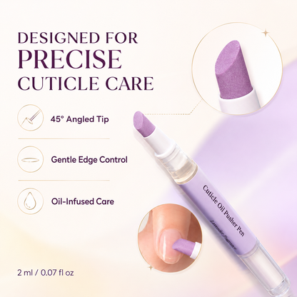🔥Limited Time 50% OFF |RZXEA™ Cuticle Remover Pen Set with Cuticle Oil, Portable Cuticle Softener for Home DIY & Professional Nail Salon Manicure