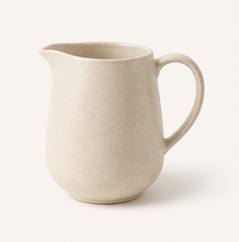 Minimalist Ceramic Creamer Pitcher with Handle