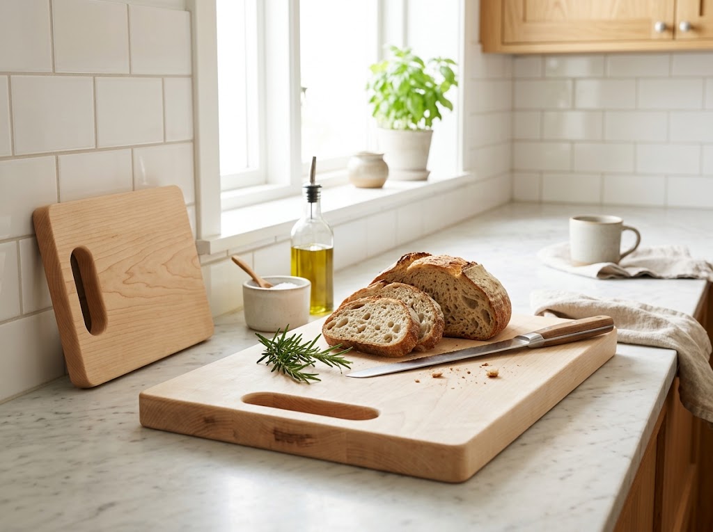 Minimalist Cutting Board Set with Handle