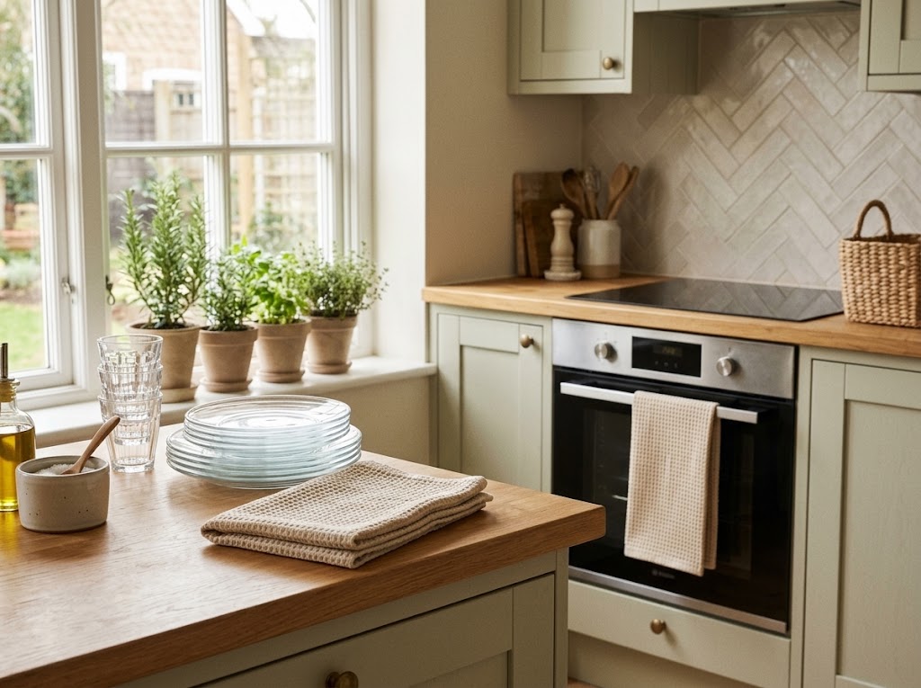 Ultra-Absorbent Cotton Kitchen Towels Set