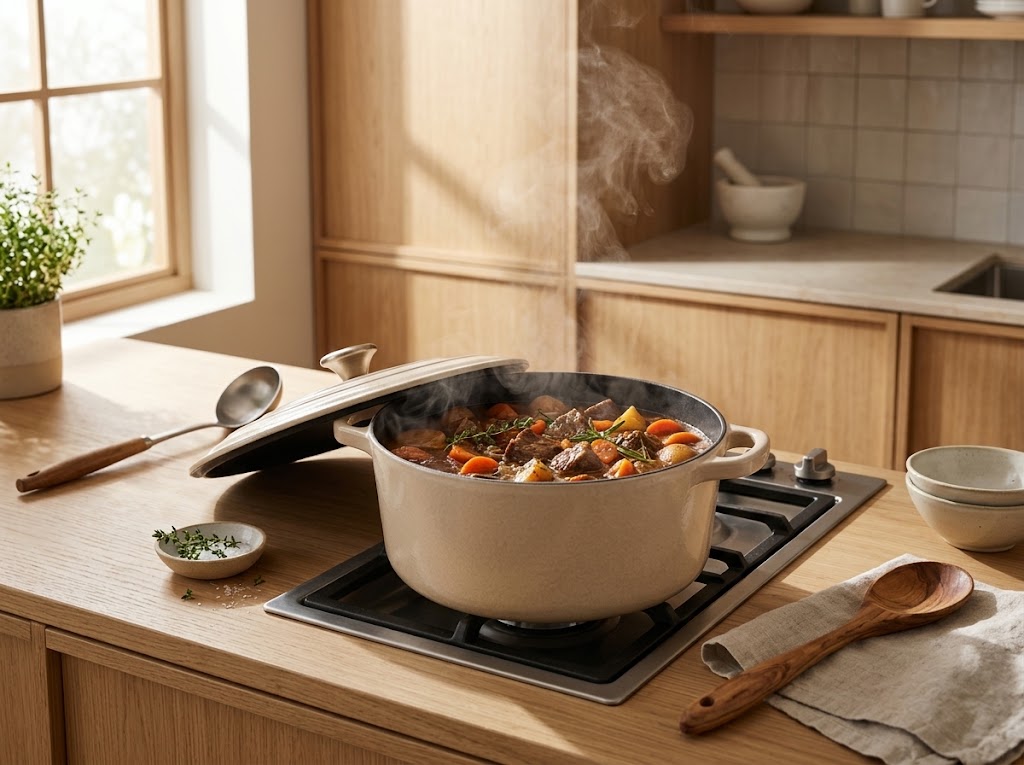 Non-Stick Cast Iron Dutch Oven with Lid