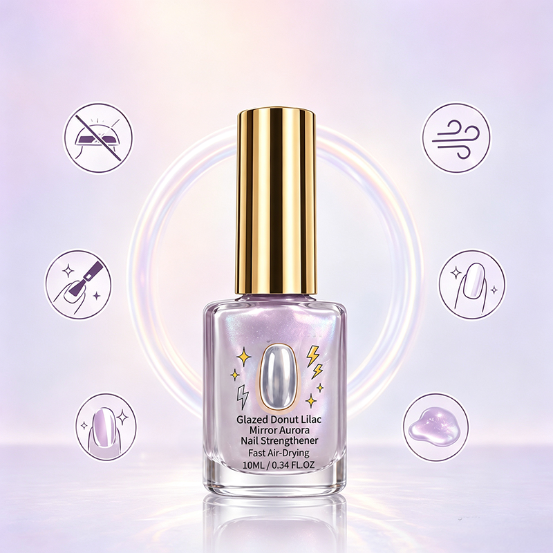 AEXZR® Lilac Glossy Mirror Nail Strengthener