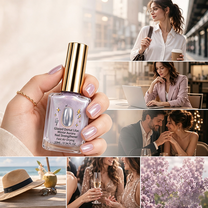 AEXZR® Lilac Glossy Mirror Nail Strengthener